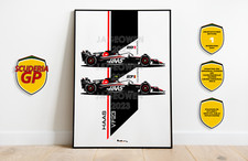 HAAS VF23 2023 Team F1 Print Nico Hulkenberg Kevin Magnussen - Scuderia GP