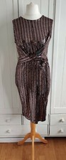 Dorothy Perkins Bronze Sequin Bodycon Dress Size 12