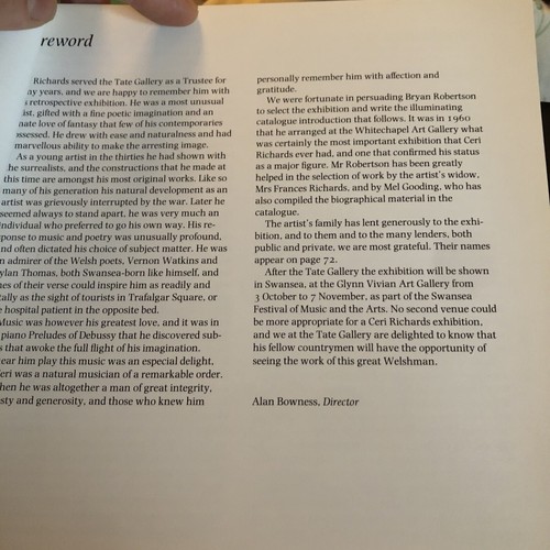 Vintage Ceri Richards EXHIBITION CATALOG RETROSPECTIVE 1981 Tate Gallery art - Picture 7 of 13