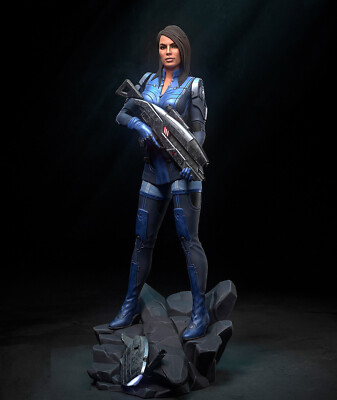 Painted Ashley Williams Statue 1/4 Mass Effect Figure