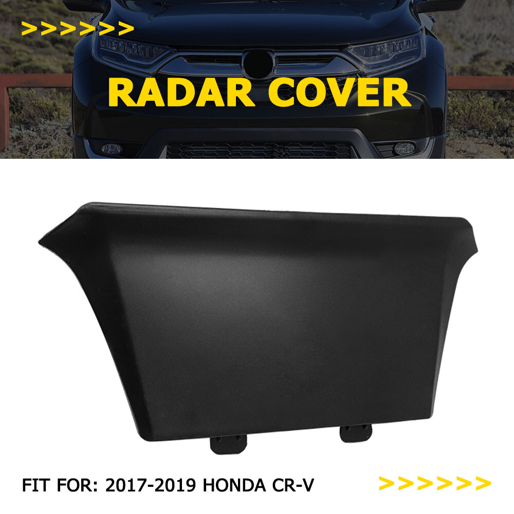 Grille Molding Radar Sensor Cover Cap Black For 2019 2017-2018 Honda CR-V CRV