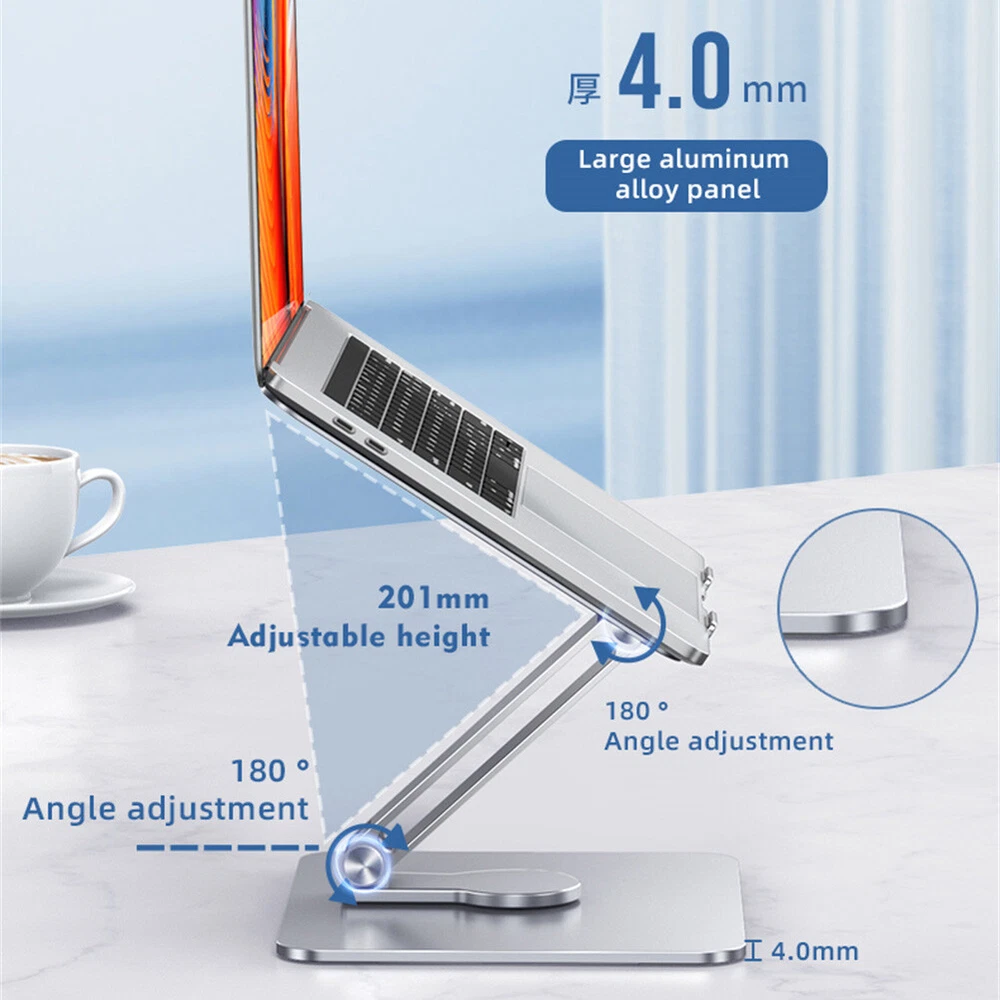 Laptop Stand Adjustable Aluminum Alloy Notebook Stand Compatible with 13-17 Inch