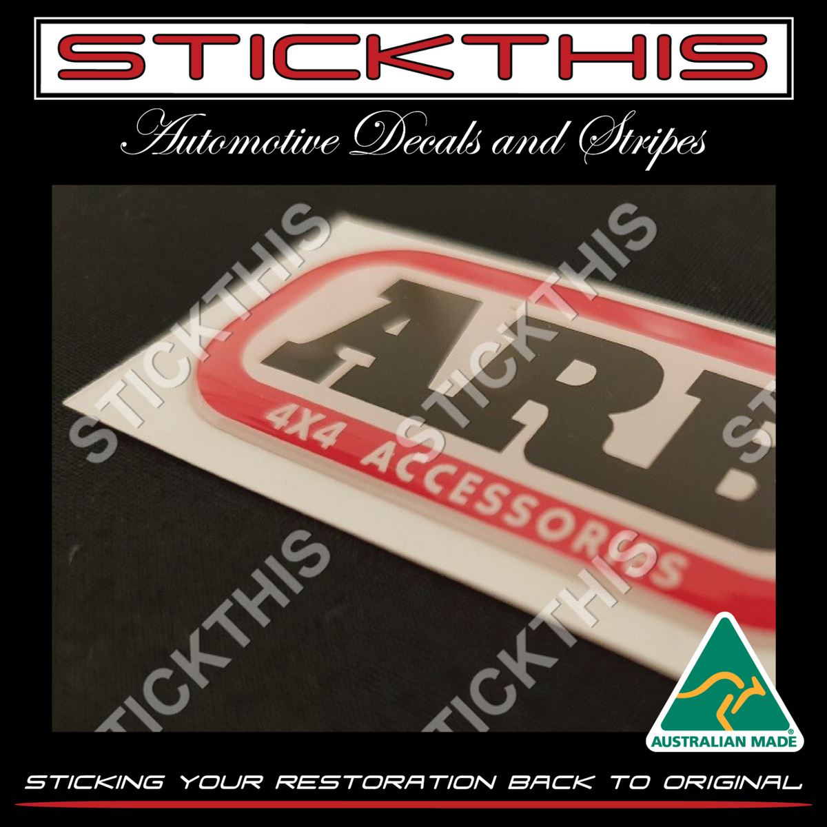ARB Domed Decal Badge 94x45 Bull Bar Bullbar Suit Toyota