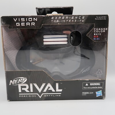 Nerf Rival Vision Gear Adjustable Goggles Mask Color Changing New