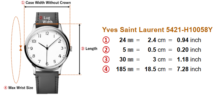 [Quasi come nuovo] Orologio da donna al quarzo YSL Yves Saint Laurent 5421 H10058Y dal GIAPPONE