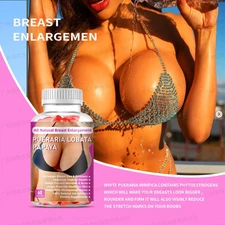 Breast enhancer Gummies vegetarian papaya extract 60 capsules increase breast
