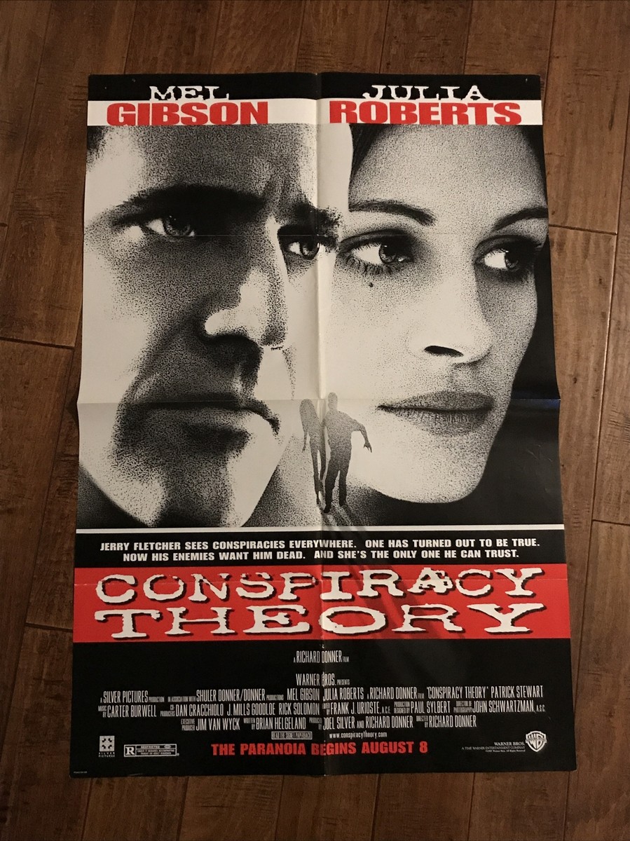 Conspiracy Theory - Original 1 Sheet Movie Poster - Julia Roberts