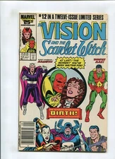 VISON & SCARLET WITCH #12 (NM-) *FISHERMAN COLLECTION* 1ST SPEED & WICAN 1986