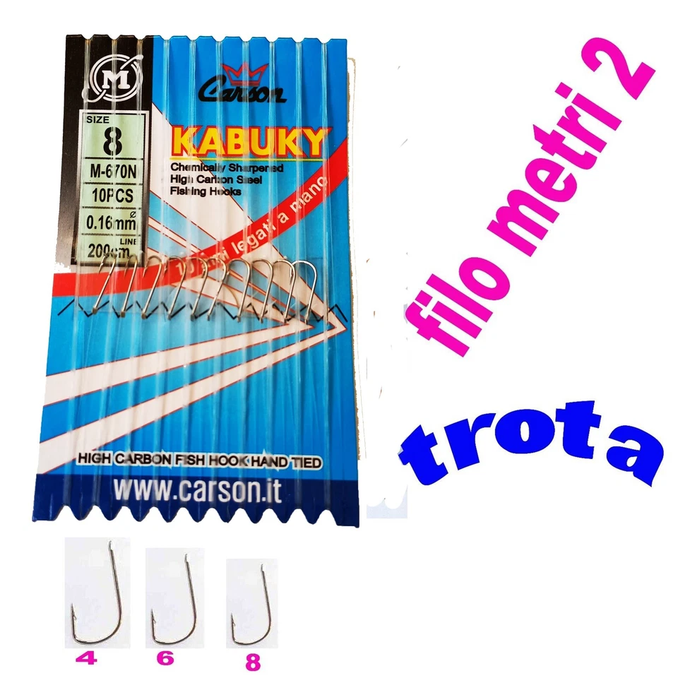 10 ami legati pesca mare lago surfcasting trota spigola orata terminale filo m.2 - Immagine 2 di 2