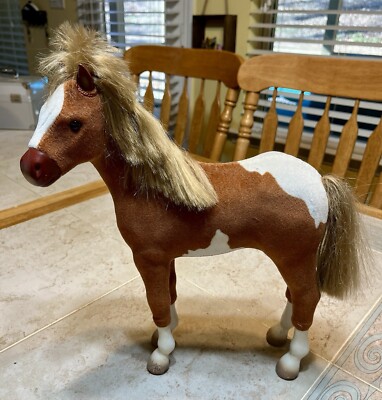 American Girl Doll 14'' Horse Paint & Lead Foal pony brown white pet filly