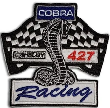 Patch - Cobra Racing Shelby 427 Die Cut 3" * Ships WORLDWIDE & FREE To USA! LOOK