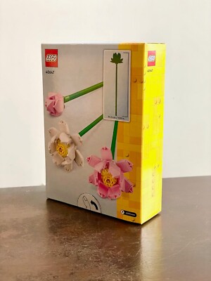 LEGO 40647 Lotus Pink and White Flowers Legos NEW in Hand