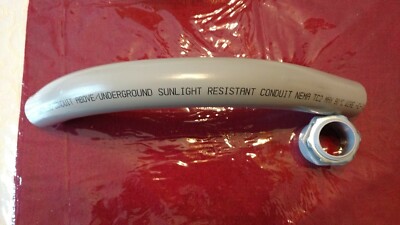 1 1/4'' Sch 40 PVC Conduit Rigid Non Metallic 90 Deg Elbow Cantex plus conn