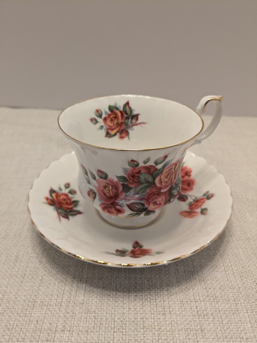 Royal Albert Cup And Saucer Centennial Rose Pattern