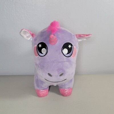 Squeezamals Unicorn Annie Plush 7'' Purple Pink Series 3 Watermelon Scented 3Deez