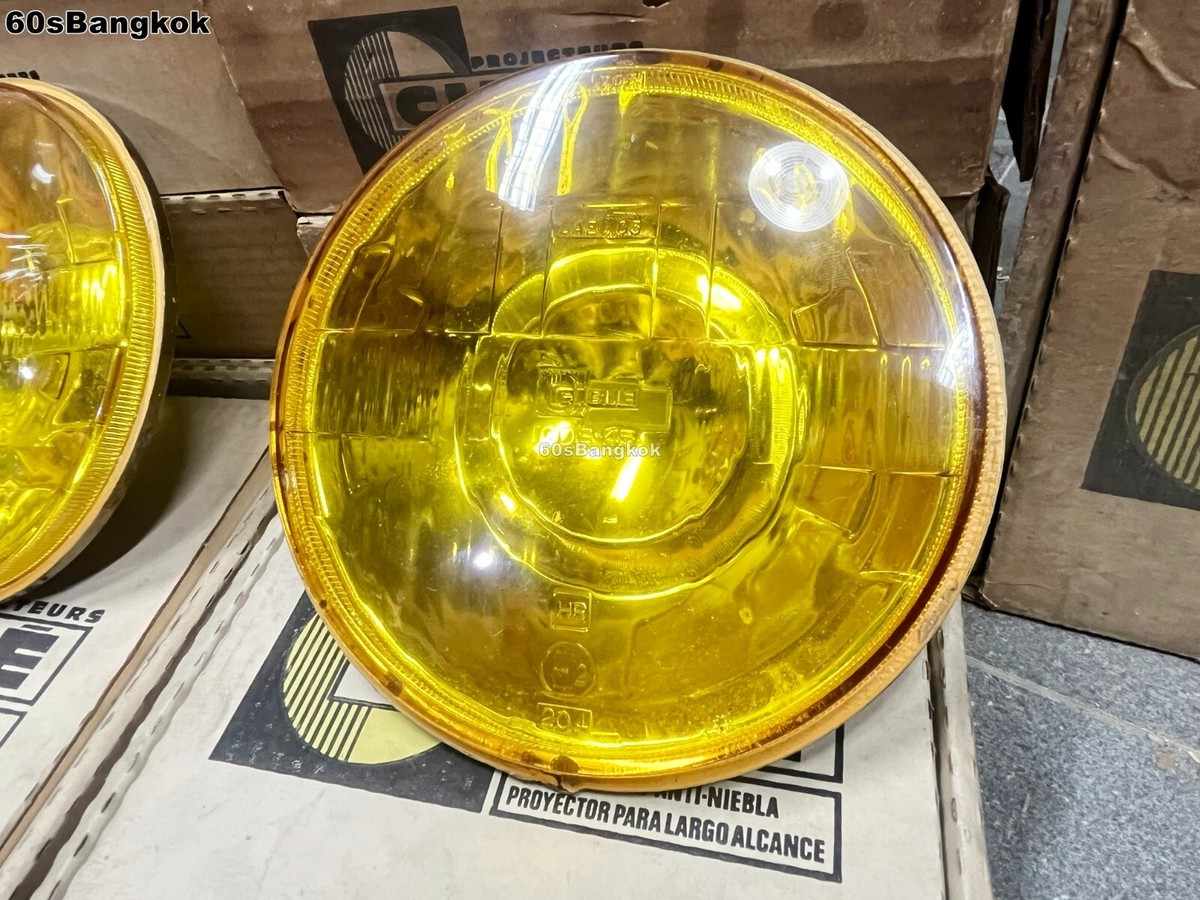 CIBIE IODE 45 FOG LAMP Driving Lamp Yellow lens 160 mm. 2 Pcs