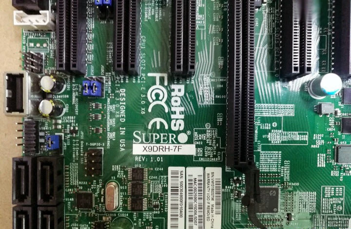 Supermicro X9DRH-7F Dual XEON Socket LGA2011 C602 Server Motherboard - Image 3 of 3