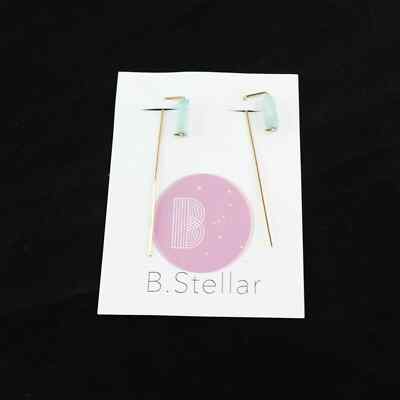 B. Stellar, Millie, 14K Gold Fill Modern Stem Earrings MSRP $75.00