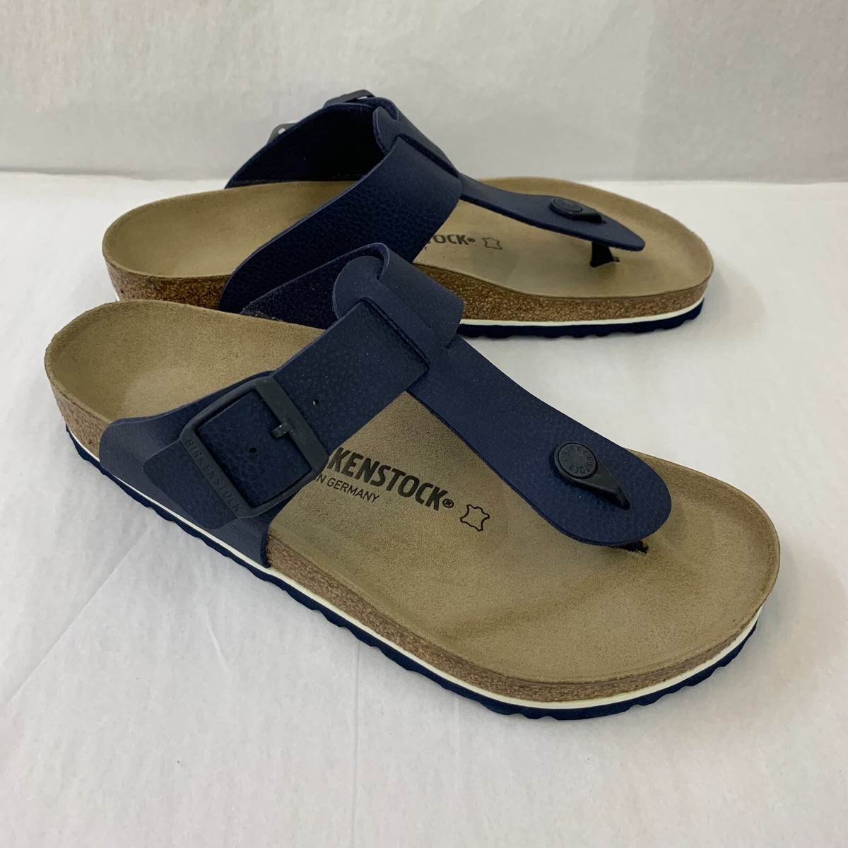 Birkenstock New w/ Box Medina Desert Soil Blue Birko Flor Narrow
