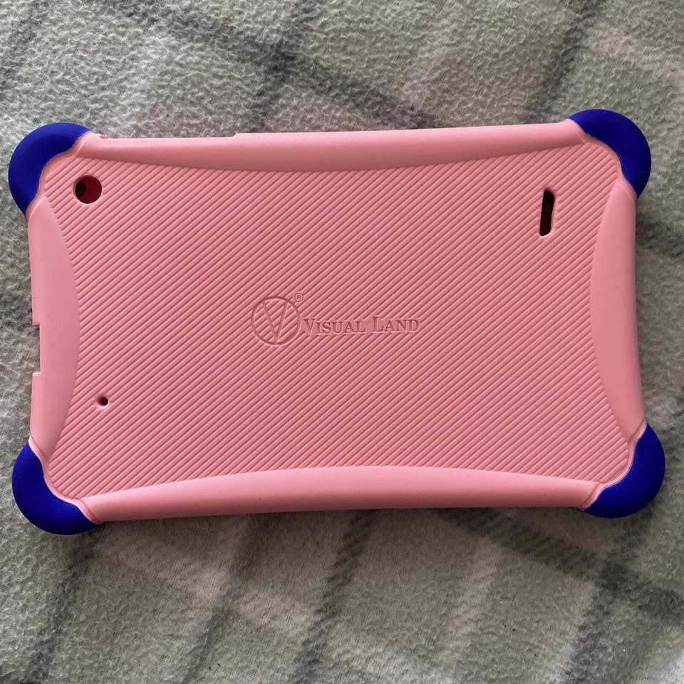 Visual Land 7” Silicone Safety Bumper Case - Pink For Prestige 7, Pro7,  Elite 7 - Image 2 of 2