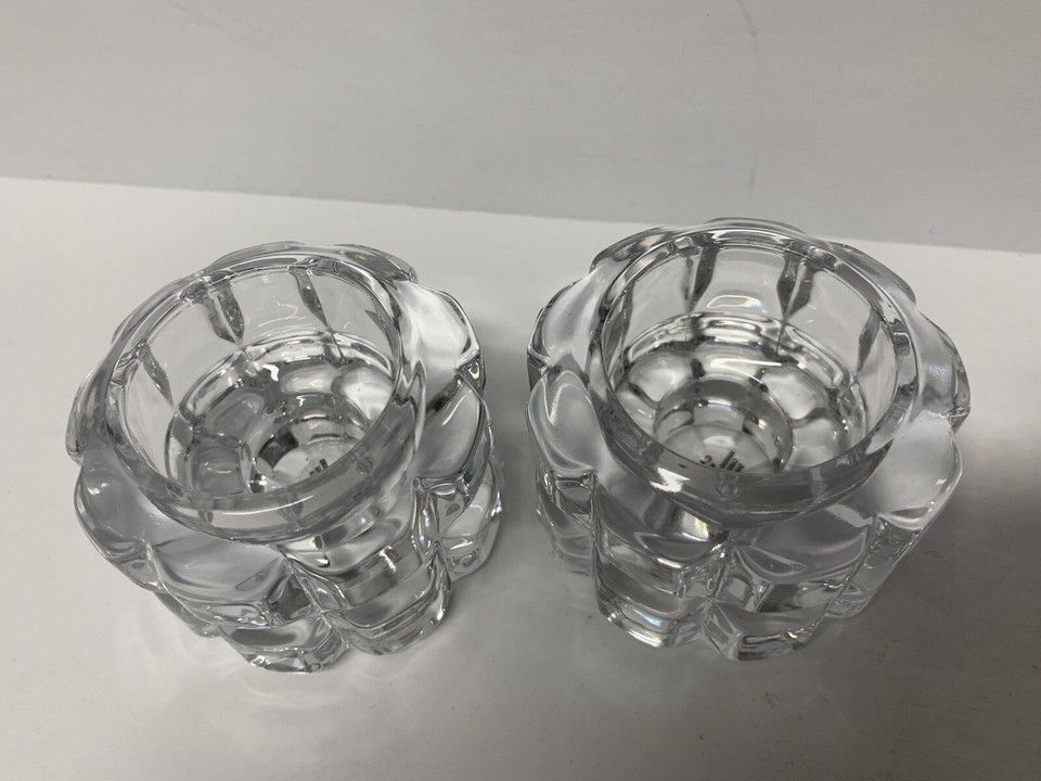 Bougeoir Cristal Shannon Design Ireland Pour Bougie 4 Pouces - Neuf (expo)
