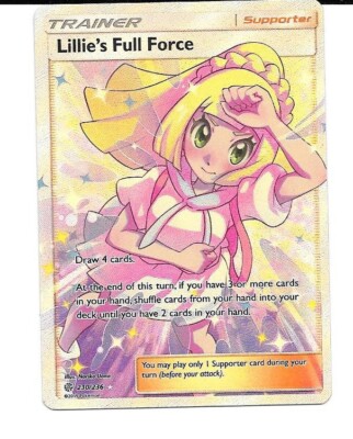 Lillie's Full Force 230/236 Full Art Ultra Rare Sun & Moon Cosmic