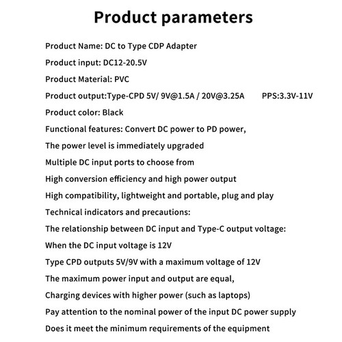 65W Laptop Power Adapter DC Female To USB Type C Male Converter For Dell Len _ou - Zdjęcie 10 z 29