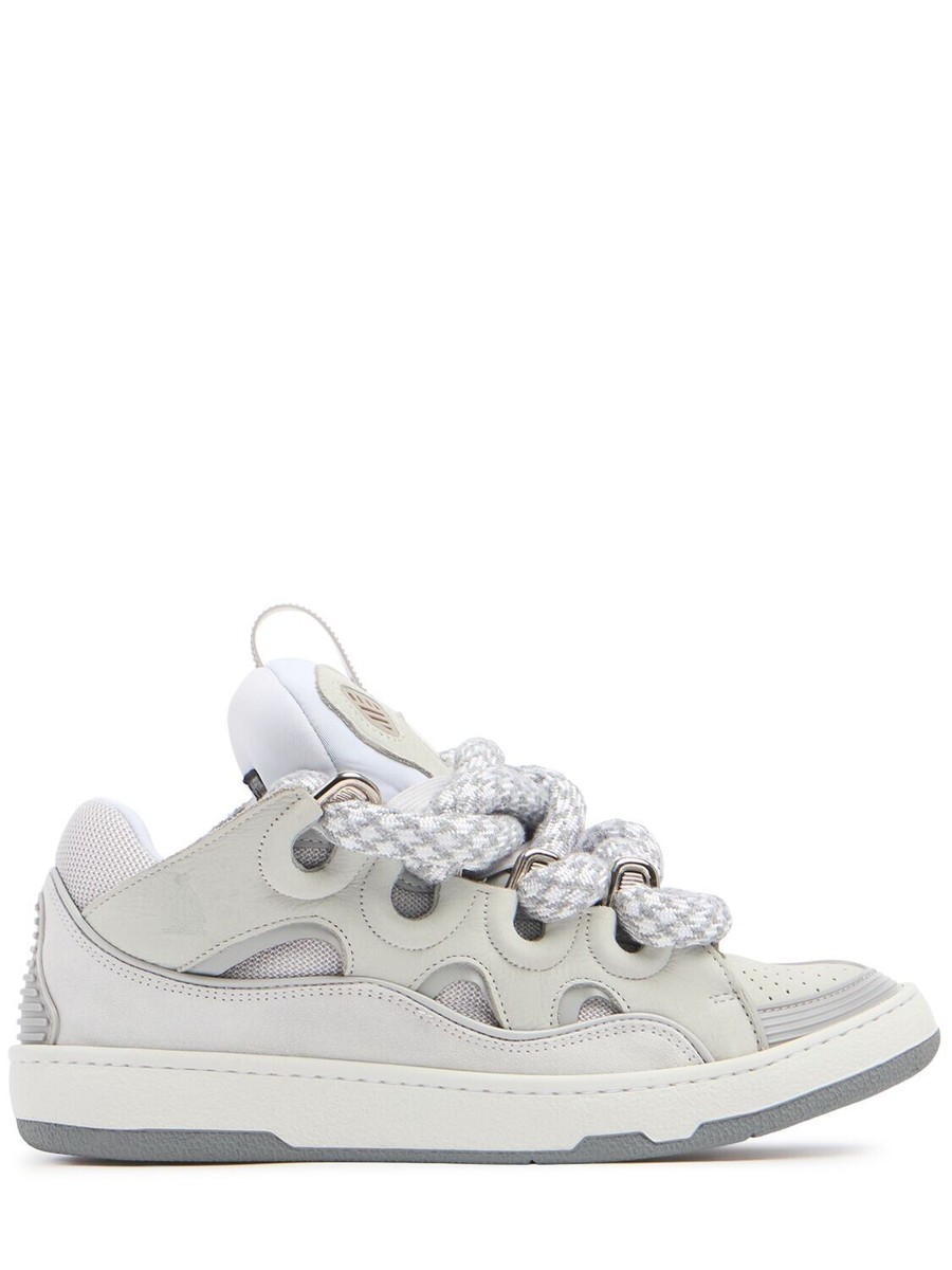 スニーカー LANVIN Women Sneakers 90470 FWSKDK00NASHA20 88470 WHITE LANVIN Curb $990 Women's White Low Top Sneakers New And