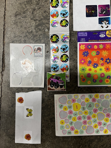 Lotto adesivi vintage anni 80 90 nuovi e parziali Sandylion Lisa Frank insegnante highlight+ - Foto 7 di 18