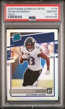 Devin Duvernay 2020 Panini Donruss Optic Holo #179 RC PSA 10 Ravens / Bears