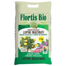 Lupini Macinati Alta Qualità Concime Bio per Agrumi e Acidofile FLORTIS 4KG/40mq