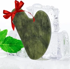 Gua Sha Jade Stone Gua Sha Massage Tool, Guasha Tool for Face and Body Skin Mass
