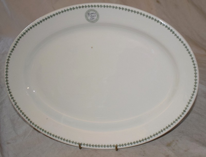 Vintage ACL Atlantic Coast Line Railroad Plate Platter 13 1/4" Long - Warwick