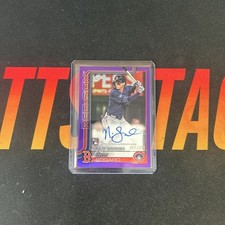 2025 Topps Chrome Update Rookie Debut Auto Purple Refractor RC Nick Sogard /250