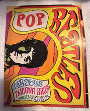 1968 POP Mexican Magazine #12 Beatles couverture psychédélique Rogelio Paz Amor Vintage