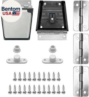 Complete Hinges & Latch Replacement Kit for Igloo Coolers - Stainless Steel & AB