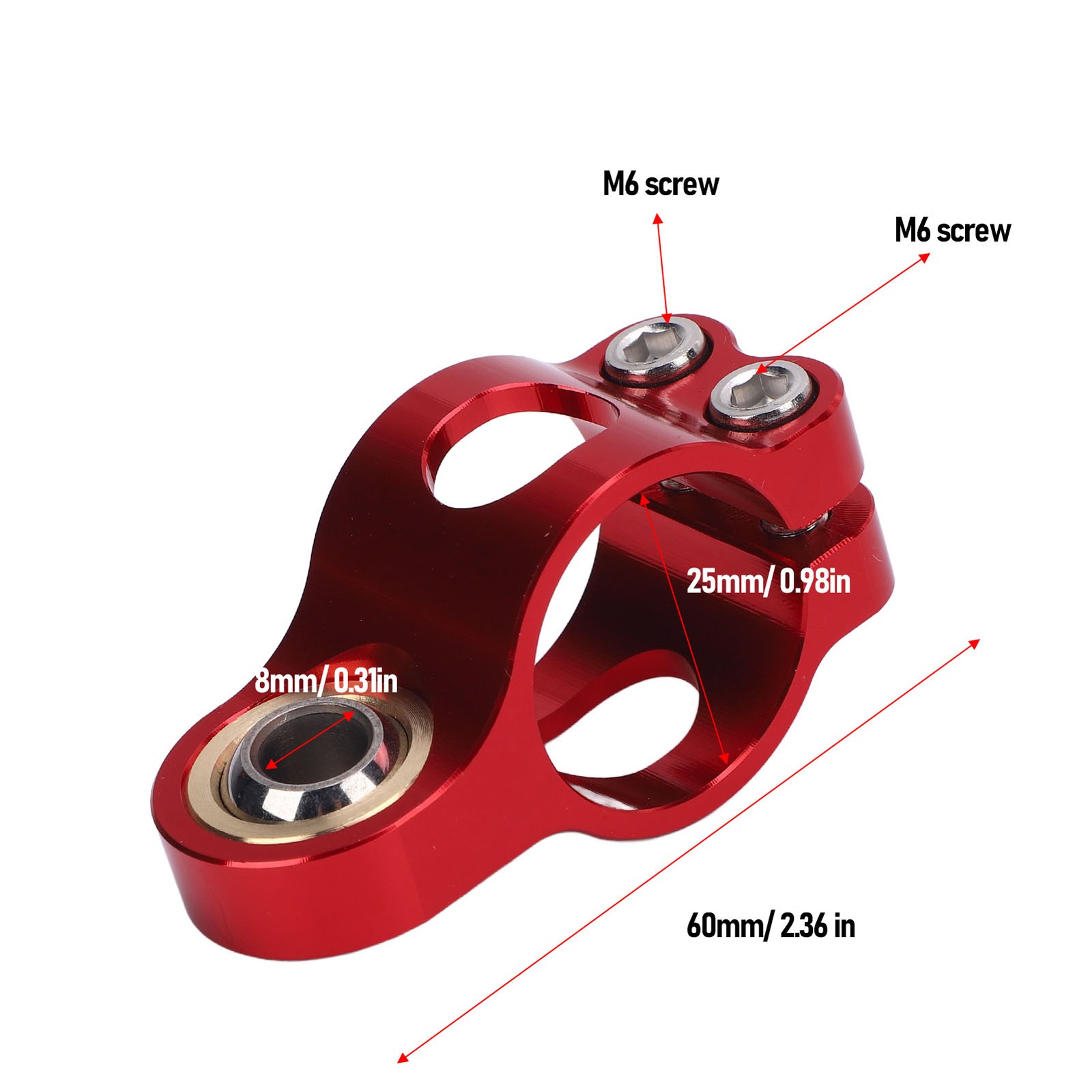 Motorcycle Damper Fork Bracket Support Holder CNC Anodized Vibrations Reduction
