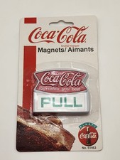 Coca-Cola Pull Sign Magnet Original 1997 Red White Green Soda