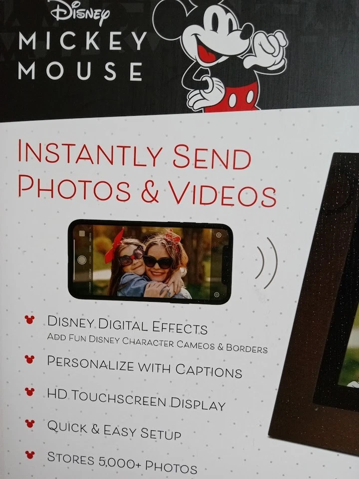 Disney Classic Mickey Mouse Photoshare 10.1 WiFi Digital Photo Frame Send Photo - Image 3 of 4