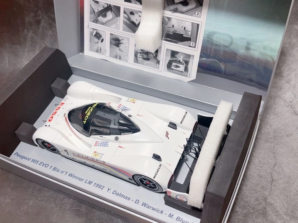 Spark Peugeot 905 1/18 Le Mans 1992 No 1 Winner Scale Model Car Pro Ltd - Image 3 of 4