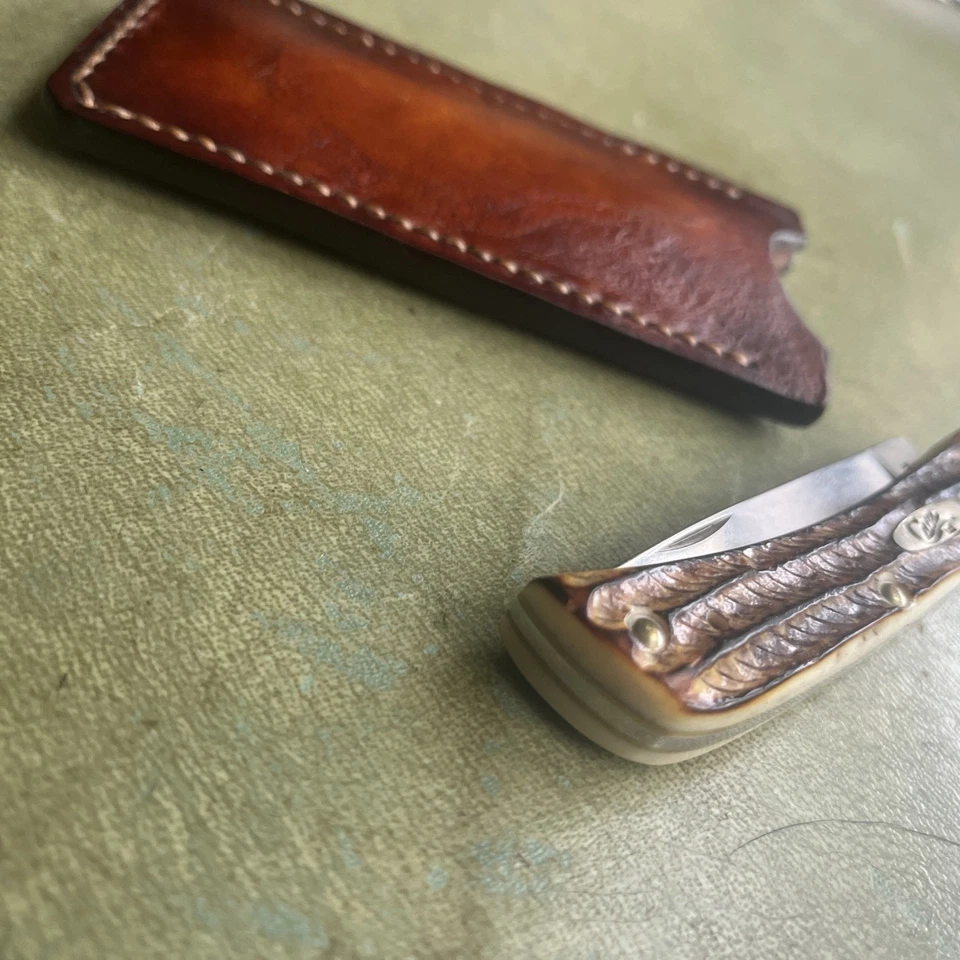 Cuchillos de cuero antideslizantes Case XX Sod Buster Jr y tamaños similares Foto 4 de 4