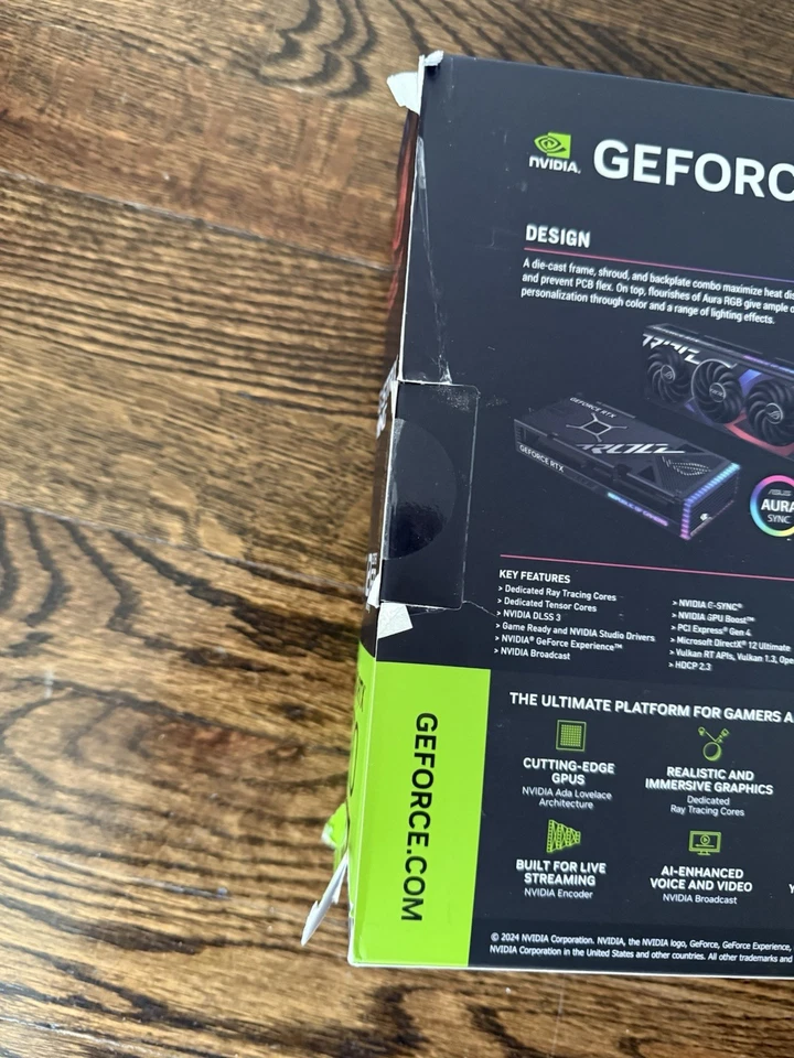 ASUS ROG Strix GeForce RTX 4070 Super OC Edition 12GB New Sealed - Image 3 of 4