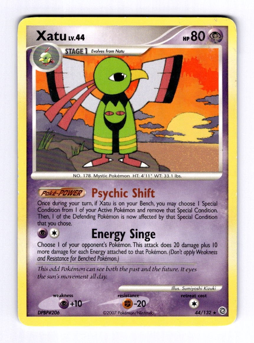 Xatu Secret Wonders #44 (2007) Rare LP Pokemon