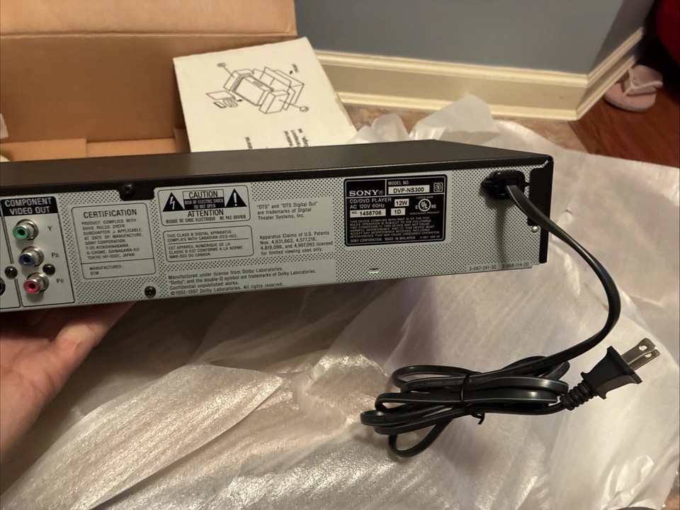 Sony Cd/Dvd Player DVP-NS300 Black Brand New Open Box DVD CD | eBay