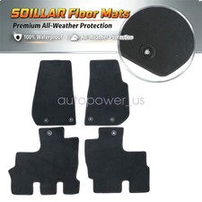 Fits 2017 2018 Jeep Wrangler Sport Front 2nd Row Floor Mats Carpet Velour New Fits 2017 2018 Jeep Wrangler Sport Front 2nd Row Floor Mats Carpet Velour New