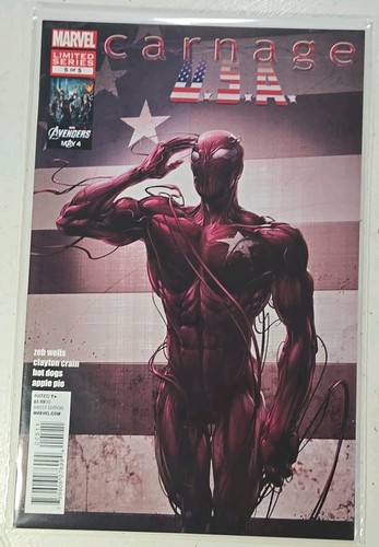 CARNAGE USA #1-5 COMPLETE SET 1ST APP Clayton Crain 2012 Spiderman Venom Key - Picture 7 of 8