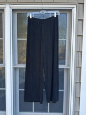 Chico's Travelers Black Pants Womens Size 1 Regular Slinky Stretch Pull On