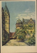 Ak Quedlinburg im Harz, Schloss und Dom, Tempera von M. Schewe,... - 4804803