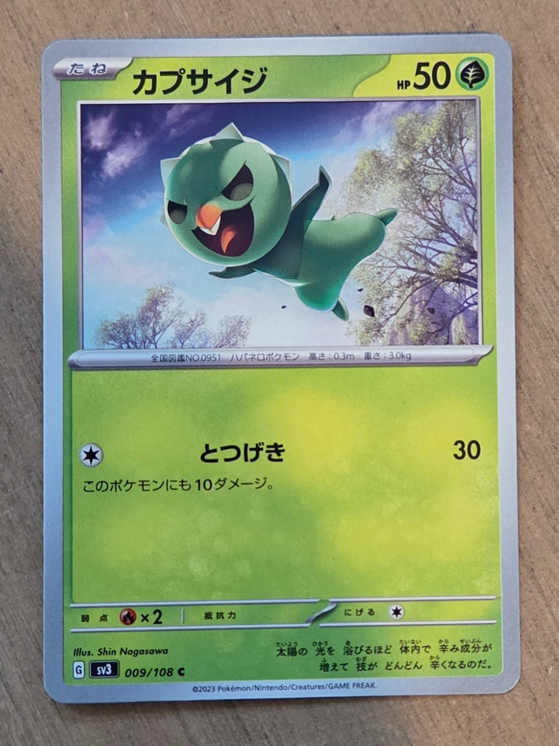 Pokemon Japanese Capsakid #9: Pokemon Japanese Ruler of the Black Flame - Reg