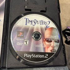 TimeSplitters 2 PlayStation 2 CIB Black 🌟🌟EXCELLENT Resurfaced Mint.
